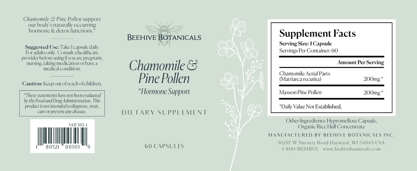Chamomile & Pine Pollen Capsules