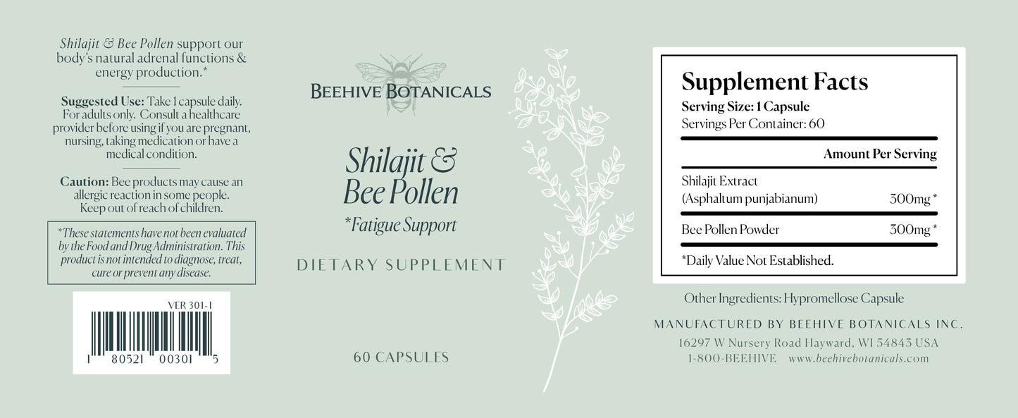 Shilajit & Bee Pollen Capsules
