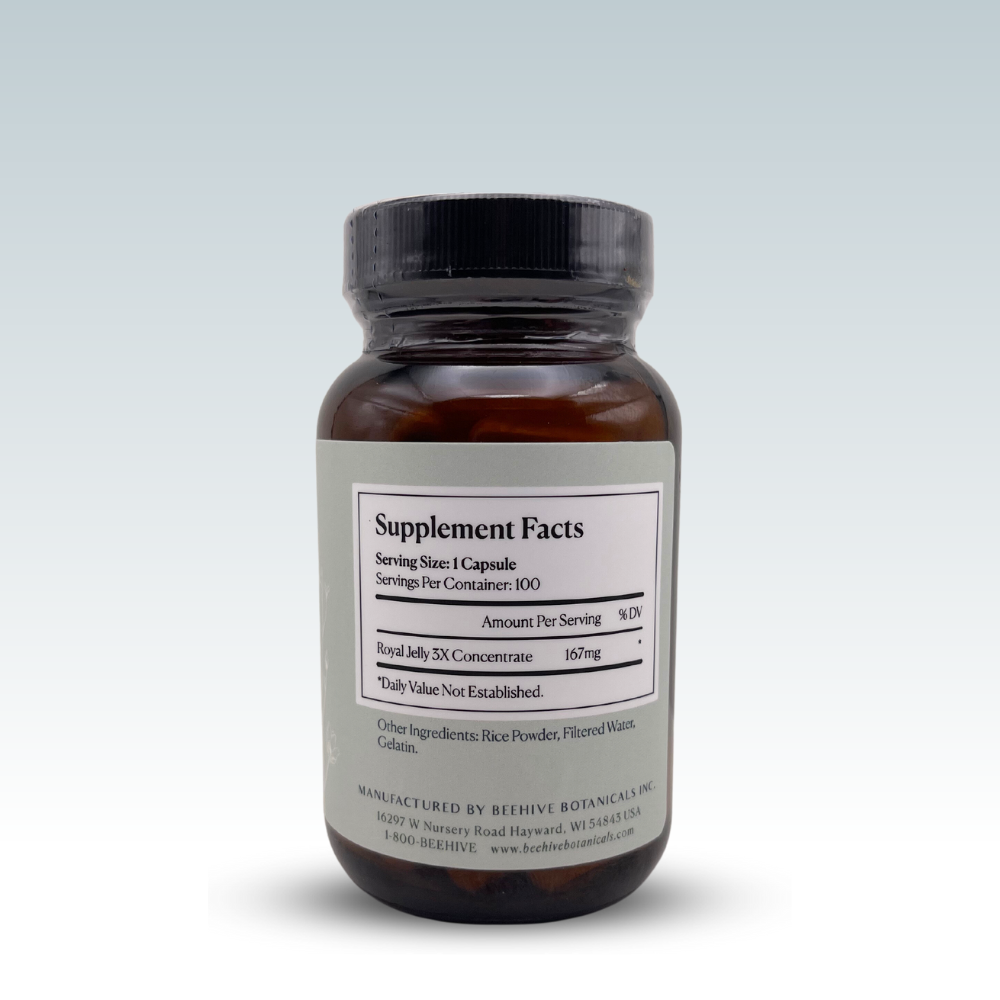 Royal Jelly, 167mg Equivalent to 500mg Per Capsule