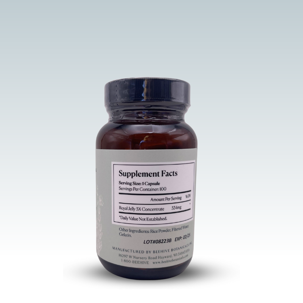 Royal Jelly, 334mg Equivalent to 1000mg Per Capsule