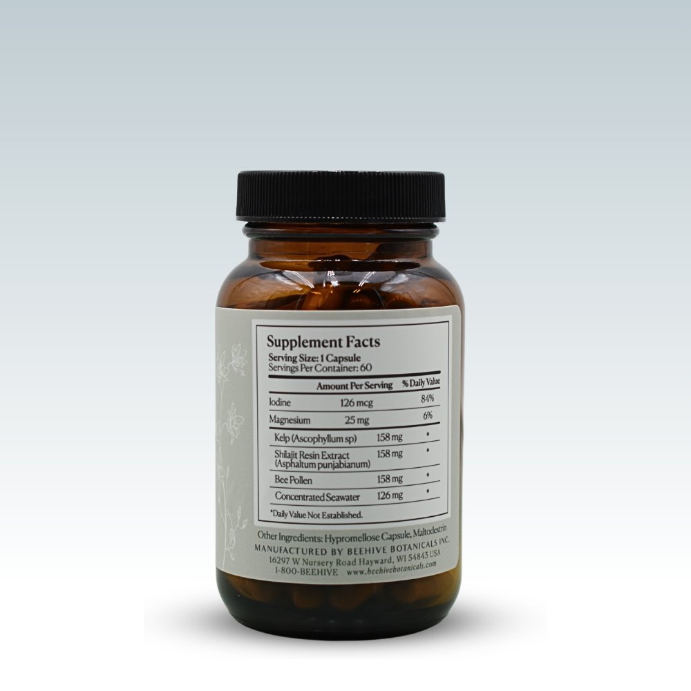 Kelp, Shilajit & Bee Pollen Blend Capsules