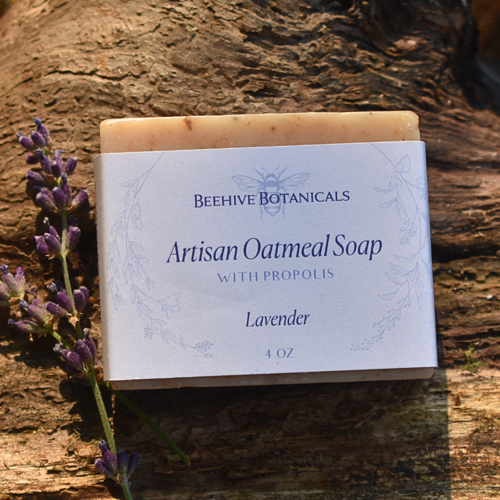 Artisan Oatmeal Soap w/Propolis - Lavender