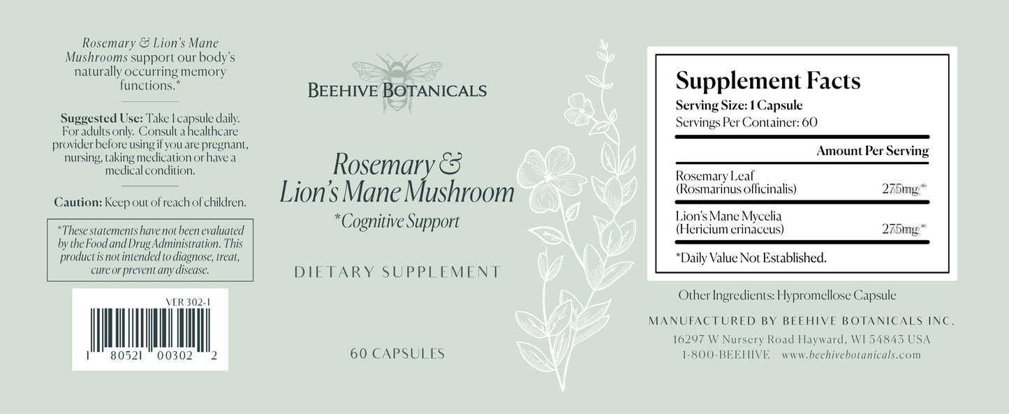 Rosemary & Lion's Mane Mushroom