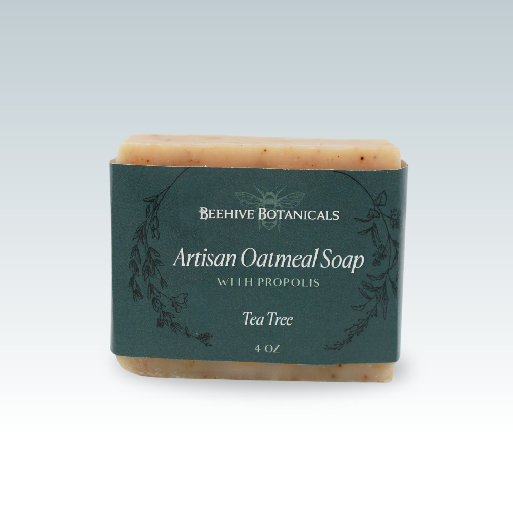 Artisan Oatmeal Soap w/Propolis - Tea Tree