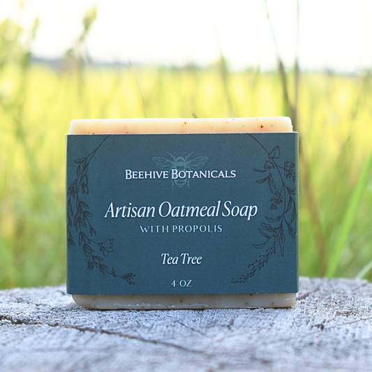 Artisan Oatmeal Soap w/Propolis - Tea Tree